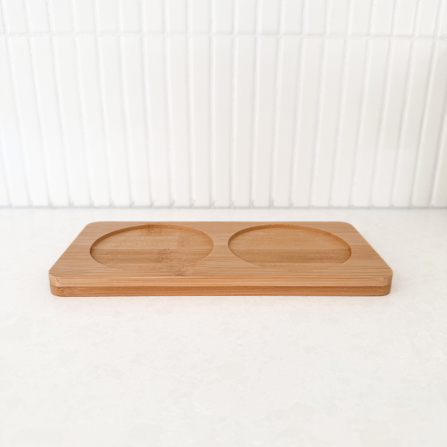 Bamboo Tray - 2 hole