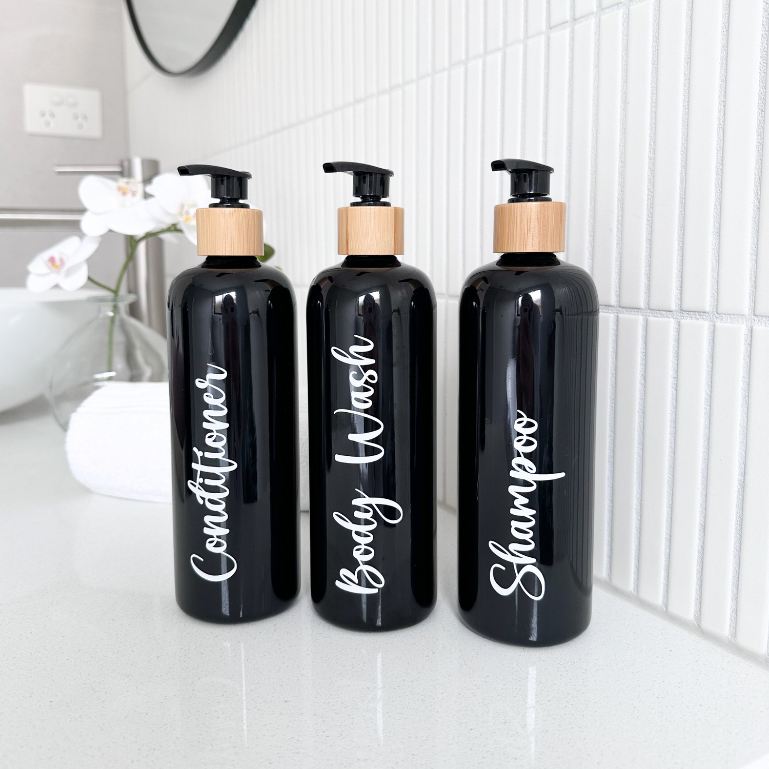 500ml Black Pump Bottle