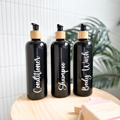 500ml Black Pump Bottle