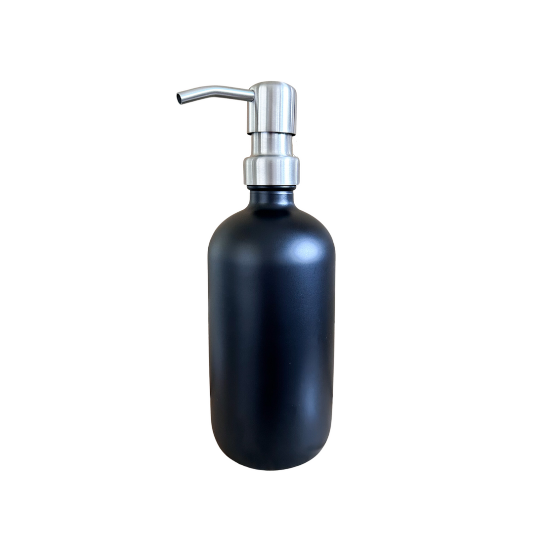 500ml Matte Black Glass Pump Bottle