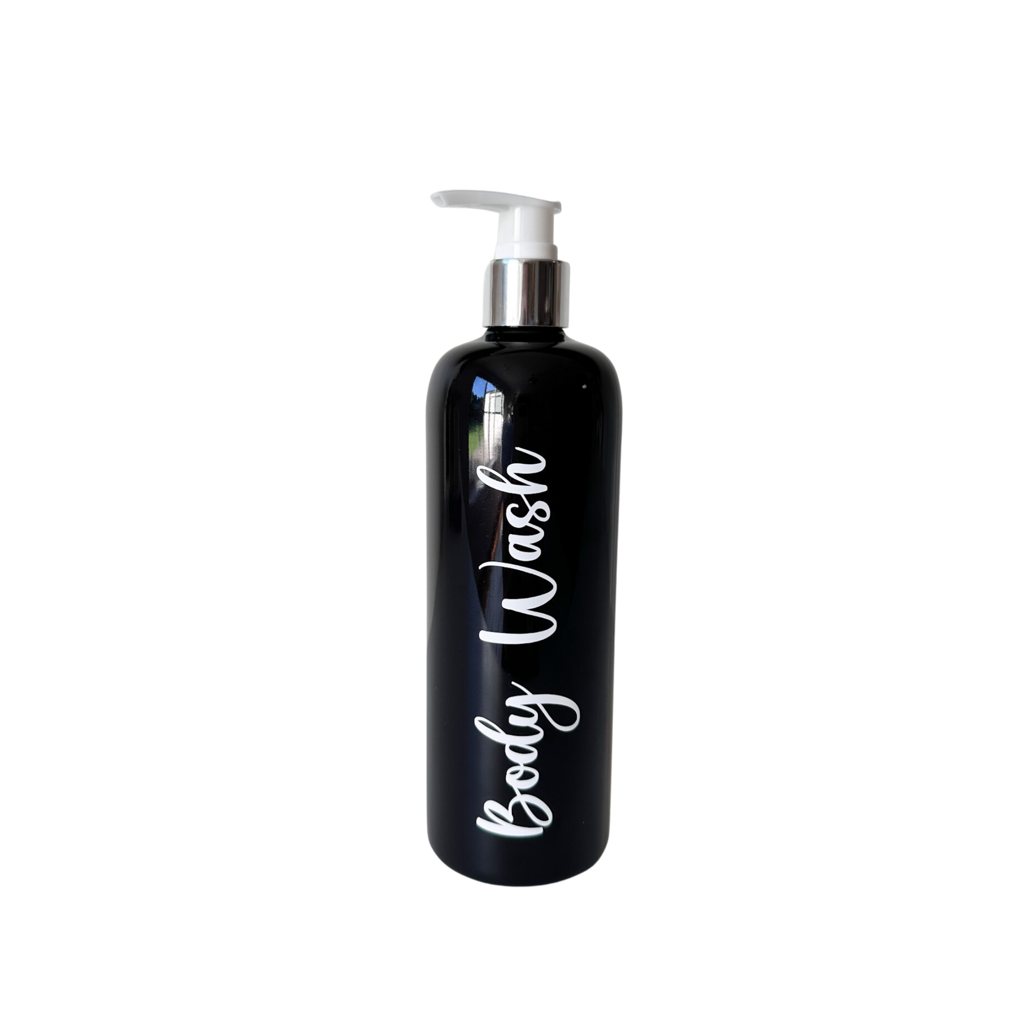 3pcs 500ml Black Pump Bottles including labels