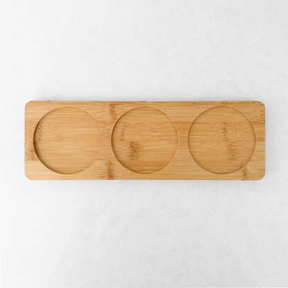 Bamboo Tray - 3 Hole