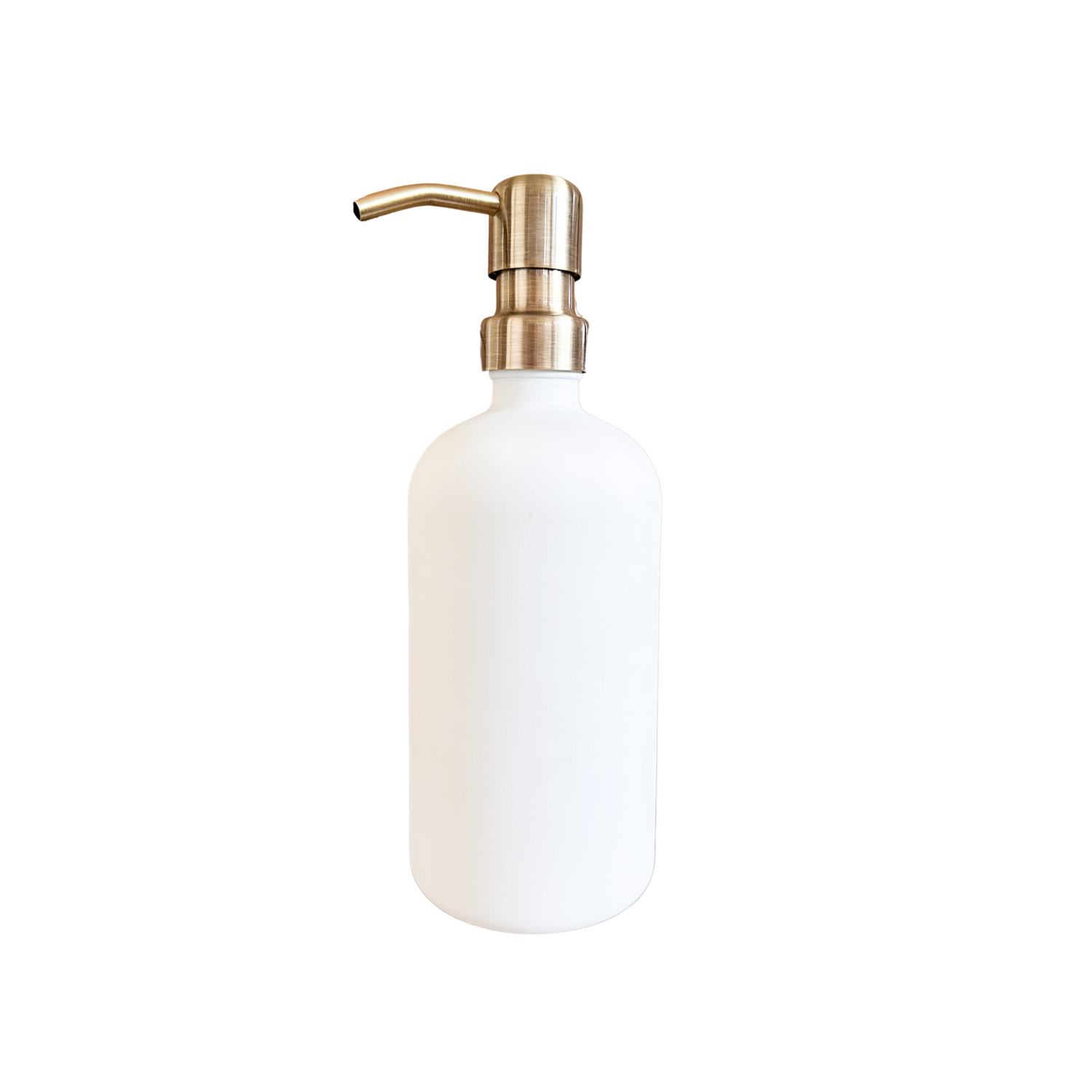 500ml White Glass Pump Bottle