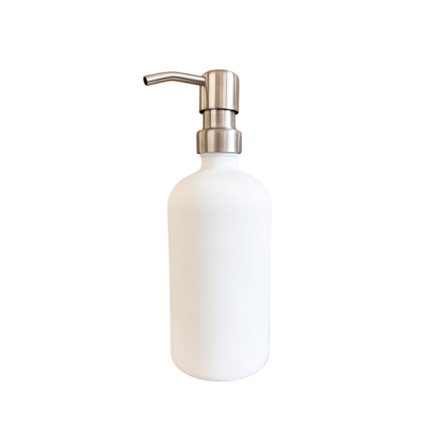 500ml White Glass Pump Bottle