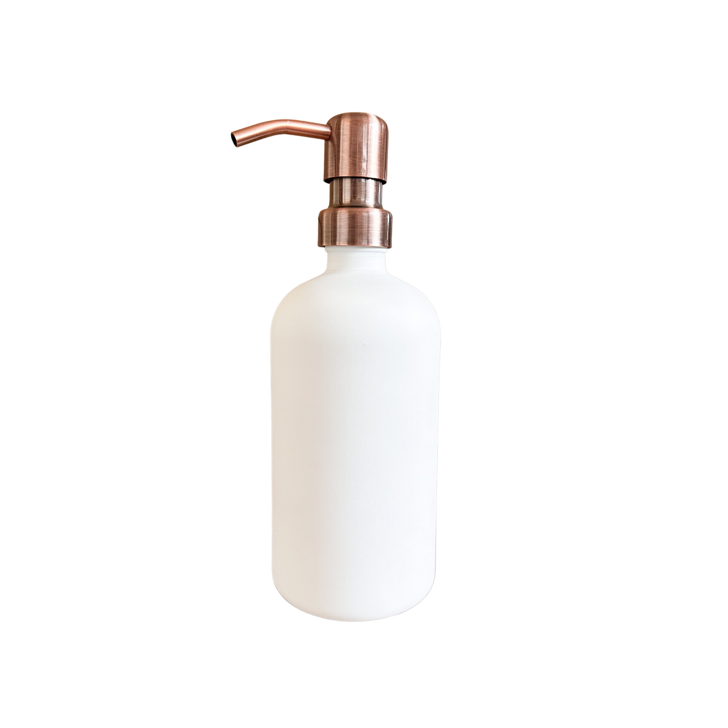 500ml White Glass Pump Bottle