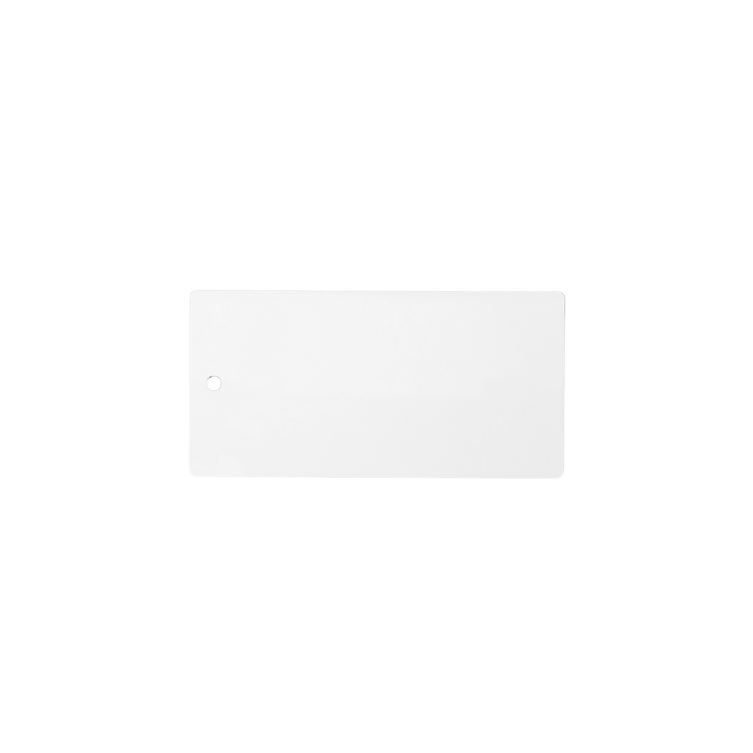 Blank Acrylic Tag - White