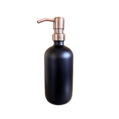 2pcs 500ml Glass Pump Bottle including arch label various colours