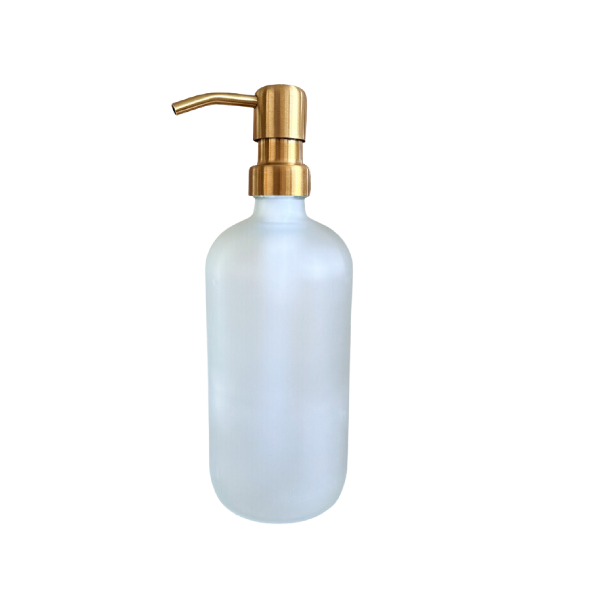 2pcs 500ml Glass Pump Bottle including label various colours